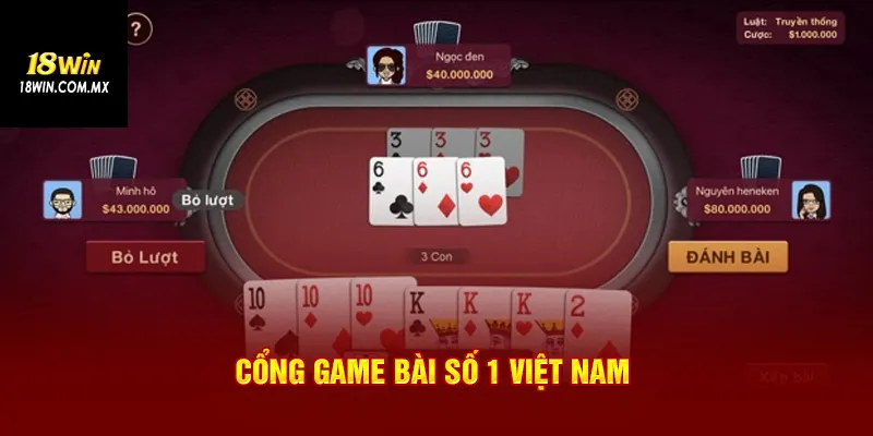 Cổng game bài 18win số 1 Việt Nam